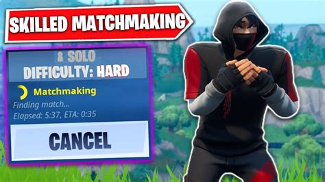 is fortnite solo skill based matchmaking